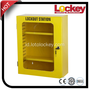 Kombinasi Kuning Steel Lockout Tagout Box